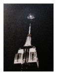April Moon over Empire State Building